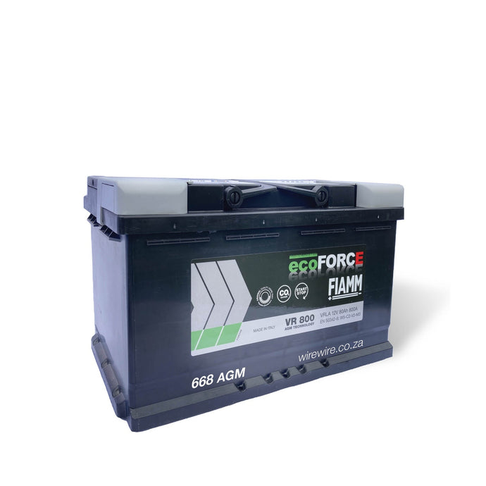 BD010 Fiamm 668 - Auto Battery AGM Stop Start 12 Volt 80 Ah-Motor Vehicle Parts-wirewire- - www.wirewire.co.za