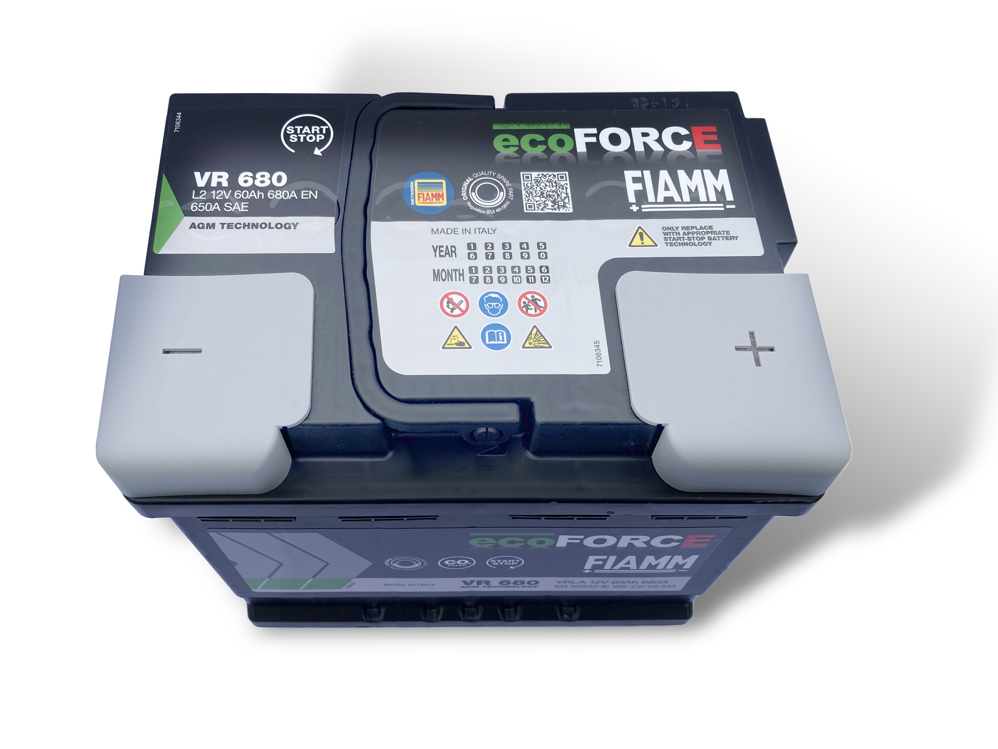 FIAMM ecoForce VR680 AGM 646 Car Battery – wirewire