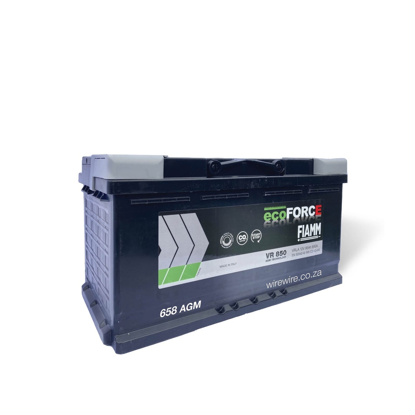 Mercedes Benz C-Class C220 Cdi [W205] 14- Fiamm AGM Battery [658C]-Motor Vehicle Parts-wirewire-www.wirewire.co.za